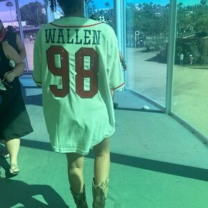 Morgan Wallen 98 Braves jeweled jersey